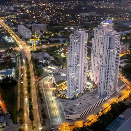 Апартаменты 35th Floor-cevahir Sky City-free Parking-pool-spa-gym-comfort-near To Center Скопье